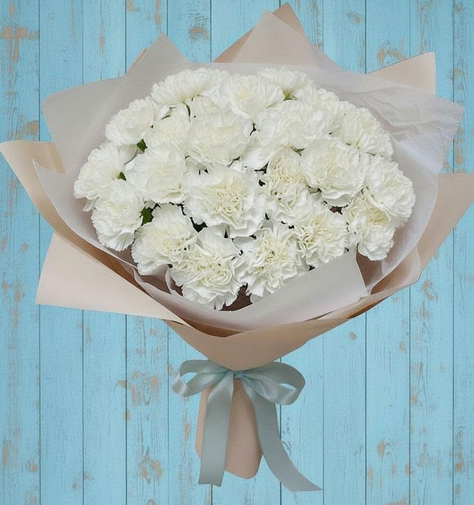 Букет цветов из: Гвоздики в Сельце