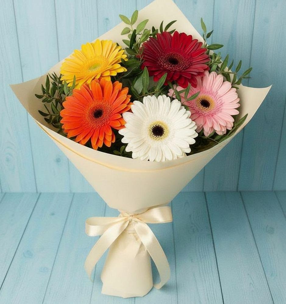 Букет цветов из: Герберы в Сельце