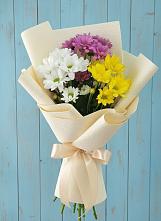 Букет цветов из:  Хризантемы в Сельце