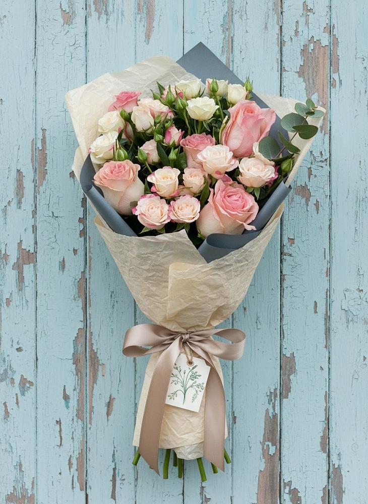 Букет цветов из: Розы в Сельце