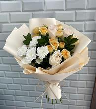 Букет цветов из:  Розы и Хризантемы #REPLACE_PRED# Сельце