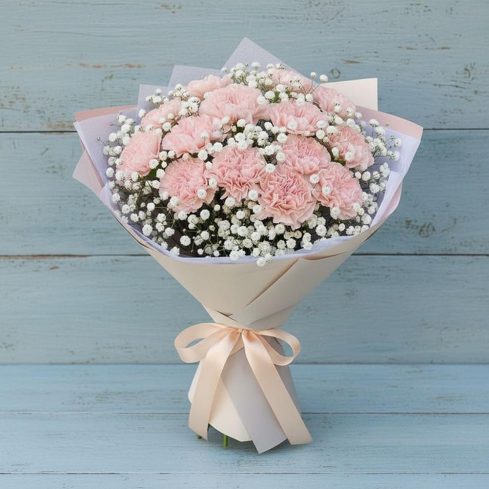 Букет цветов из: Гвоздики в Сельце