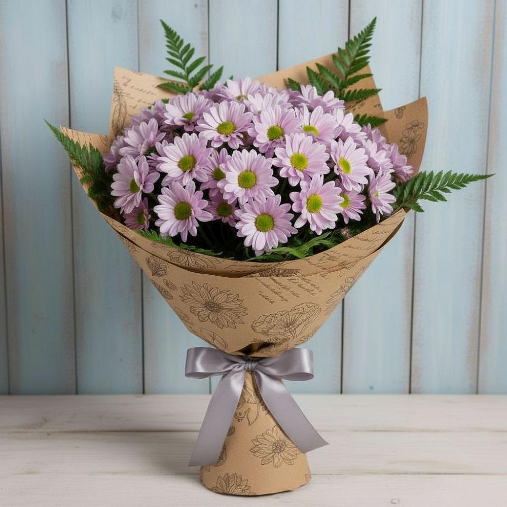 Букет цветов из: Хризантемы в Сельце