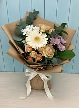 Букет цветов из:  Герберы и Хризантемы в Сельце