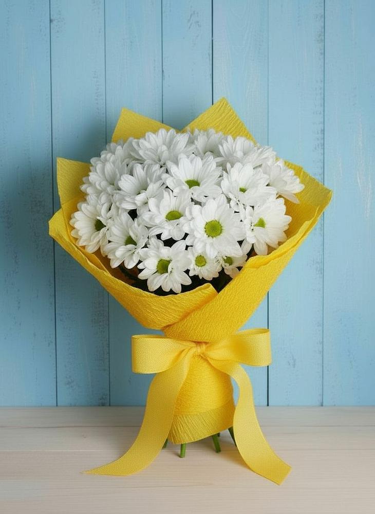 Букет цветов из: Хризантемы в Сельце