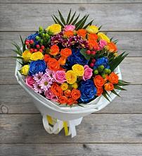 Букет цветов из:  Розы и Хризантемы в Сельце