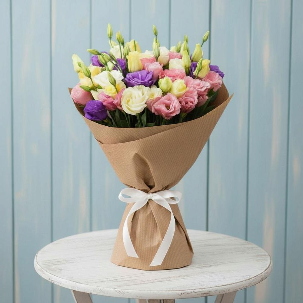 Букет цветов из: Лизиантусы в Сельце