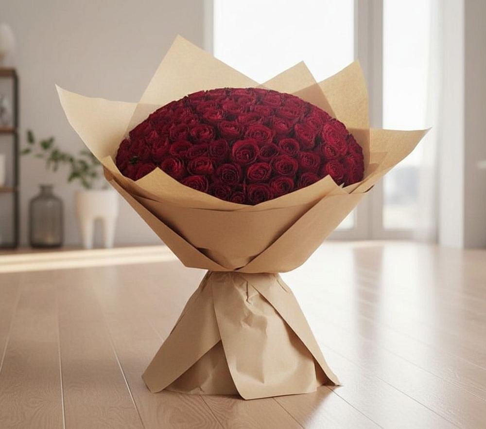 Букет 101 Красная роза в Сельце