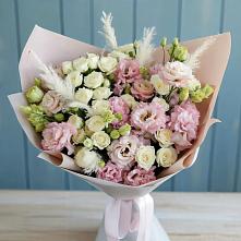 Букет цветов из:  Альстромерии и Розы в Сельце